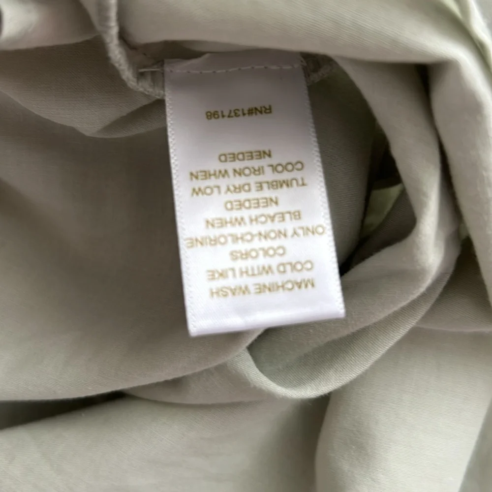 Caroline  Constas Sage Green Embroidered Women's Top 100% cotton - Picture 8 of 11